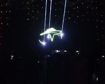 Laser over Video Projection