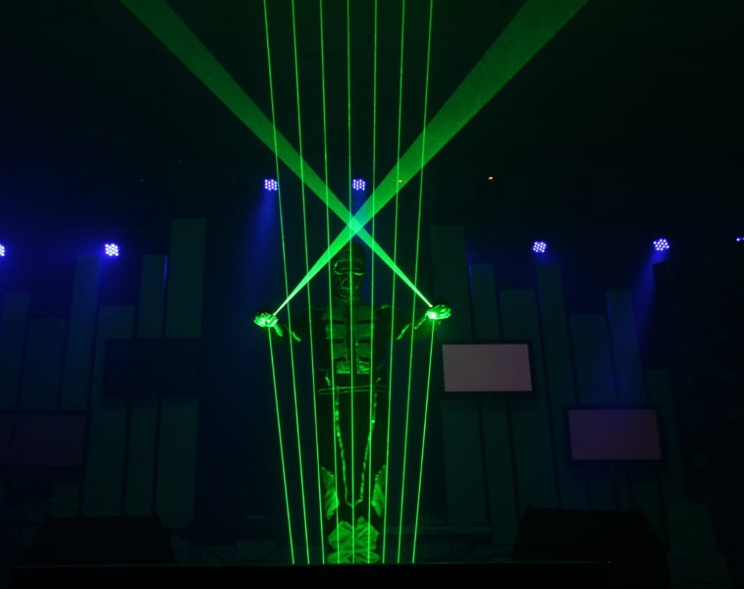 Laser Man Illusion Act